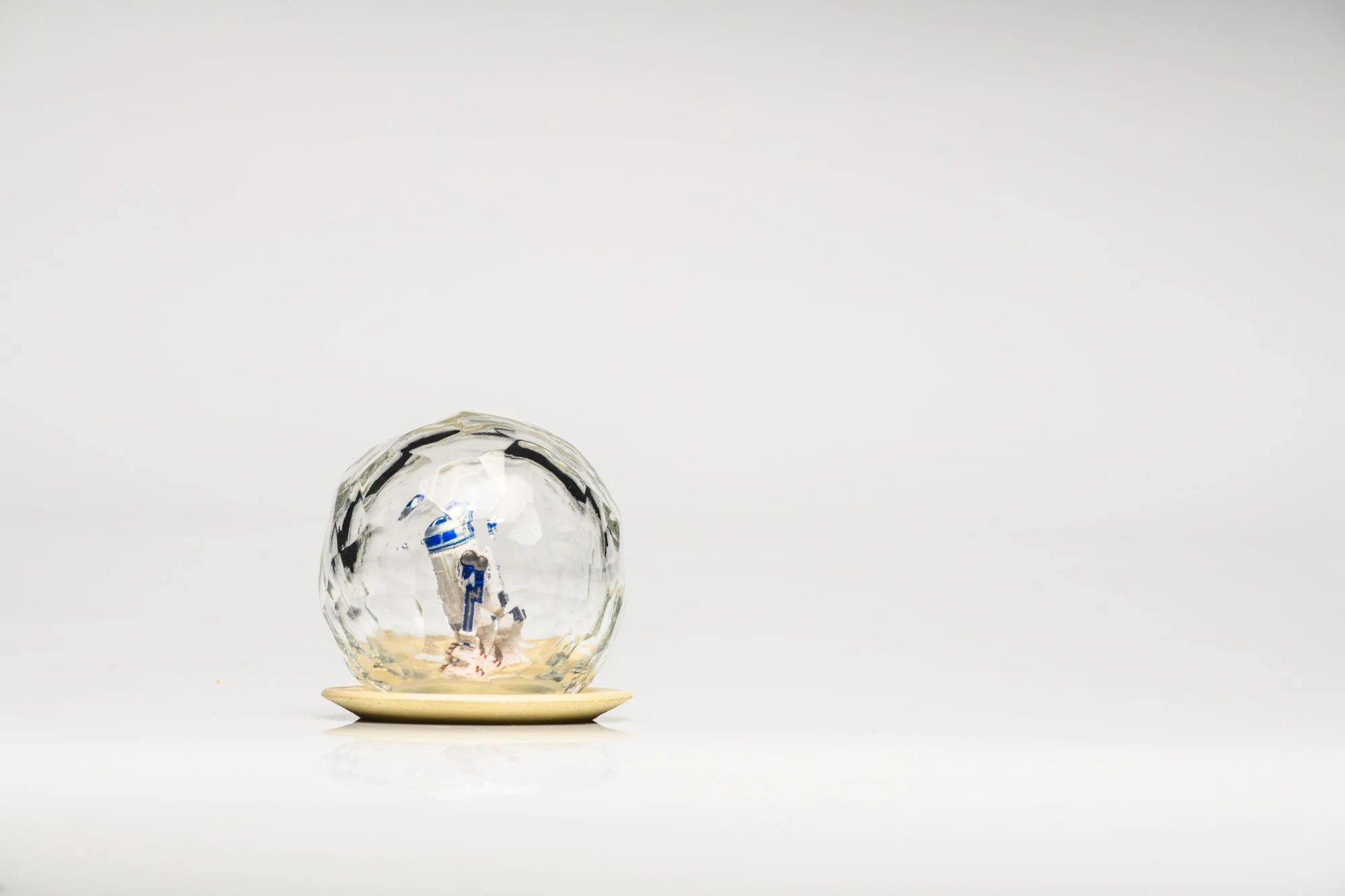 The dome small in a wide white space